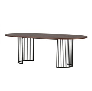 Asztal Dallas 3276 (Dió + Fekete)