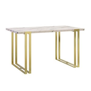 Asztal Comfivo 179 (Fehér Marmuro + Arany)