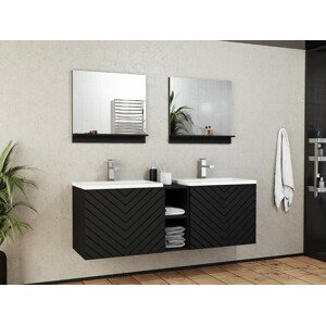 Fürdőszoba garnitúra Comfivo E101 (Fekete + Grafit)