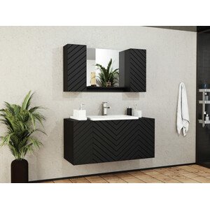 Fürdőszoba garnitúra Comfivo E102 (Fekete + Grafit)