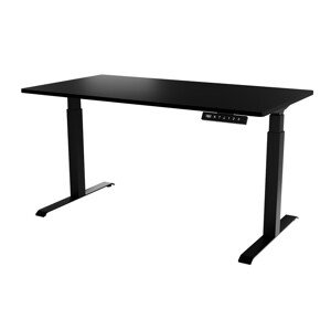 Állítható magasságú íróasztal Charlotte 195 (Fekete)