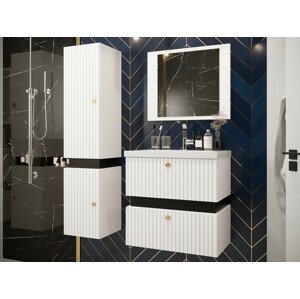Fürdőszoba garnitúra Hartford K106 (Fehér + Fekete)