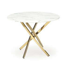 Asztal Houston 1538 (Aranysárga + Fehér márvány)