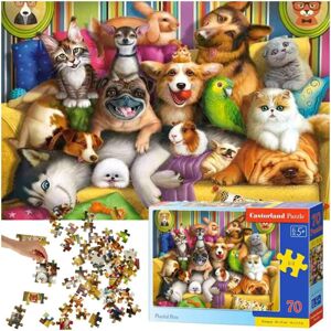 CASTORLAND Puzzle Játékos háziállatok - 70