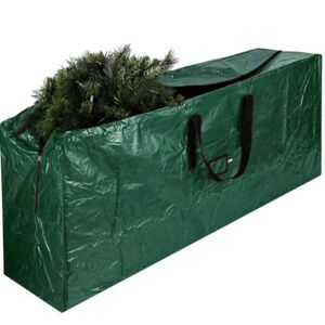 Nagy cipzáros karácsonyfa tároló táska fogantyúval