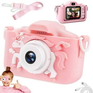Digitális fényképezőgép gyerekeknek - rózsaszín unikornis