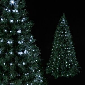200 LED-es karácsonyfa fényfüzér, fényköteg (hidegfehér, micro led)