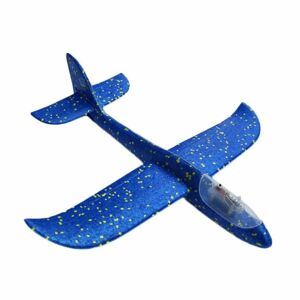 Siklórepülőgép LEDvilágítással 48x47cm kék