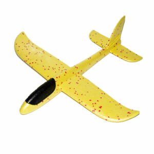 Siklórepülőgép LEDvilágítással 48x47cm sárga