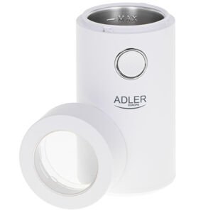 Adler AD 4446ws elektromos kávé, dió, fűszernövény daráló - fehér-ezüst, 150W