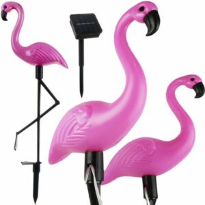 Napelemes kerti lámpa - flamingó