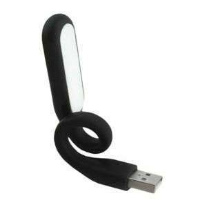 USB szilikon LED lámpa (fekete)