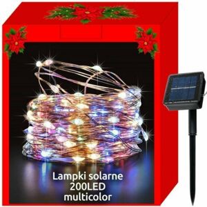 200 LED-es szolár többszínű fényfüzér