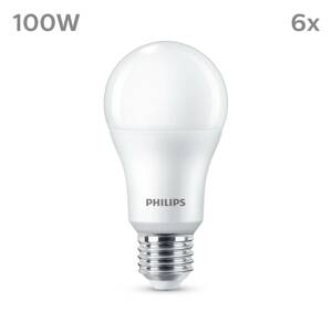 Philips LED izzó E27 13W 1521lm 4000K matt 6db