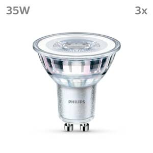 Philips LED izzó GU10 3,5W 255lm 827 átl. 36° 3db