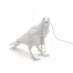 LED dekor terasz lámpa Bird Lamp, váró, fehér