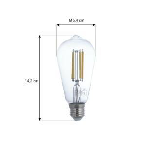 Smart LED E27 ST64 7 W WLAN átlátszó tunable white