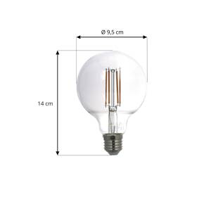 Smart LED E27 gömb füstszürke 4,9W WLAN