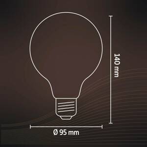 Calex E27 G95 LED 4,5 W filament arany 821 dimm