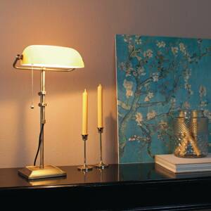 Íróasztal lámpa Ancilla állítható bronz/sárga