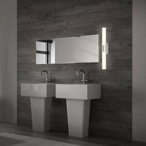 Fürdőszobai és tükör lámpa Klak Brilo, króm, 47 cm