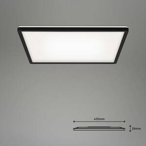 LED mennyezeti lámpa Slim smart fekete dimm CCT sz