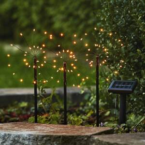 Firework LED napelemes lámpakész. földbe szúrható