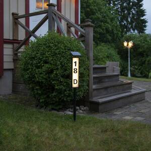 LED napelemes ösvény lámpa ösvény házszám kijelző