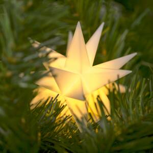 LED csillag beltérre 18 ágú Ø 12 cm fehér elem