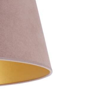 Cone lámpaernyő 22,5 cm magas, rózsaszín/arany