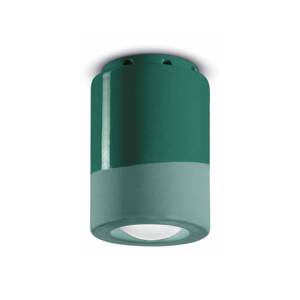 PI mennyezeti lámpa, hengeres, 8,5 cm, zöld