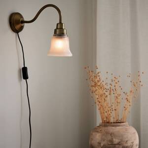 PR Home Emmi fali lámpa, sárgaréz színű antik, Ø 12 cm