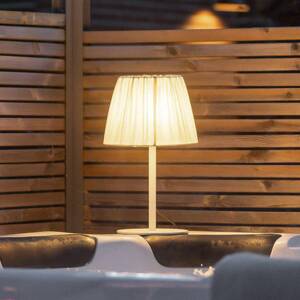 PR Home Agnar kültéri asztali lámpa, fehér / bézs, 57 cm
