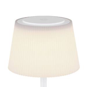 Gregoir LED-es újratölthető asztali lámpa, matt fehér, magasság 38 cm, CCT