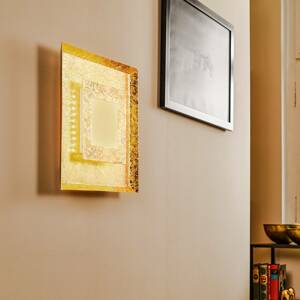 LED fali lámpa Window, 39x39 cm, arany színű