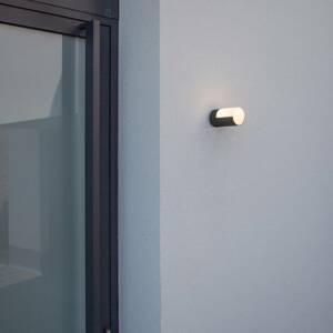 LED kültéri fali lámpa Cyra, 1 izzós matt fekete