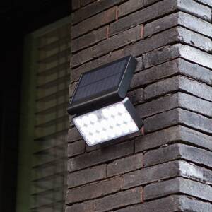 LED napelemes külső fali világítás Tuda, 18 cm