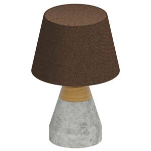 Tarega textil asztali lámpa beton talppal