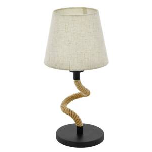 Rampside asztali lámpa kötéllel és textilbúrával