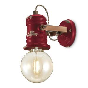 C1843 fali lámpa vintage design borvörös színben