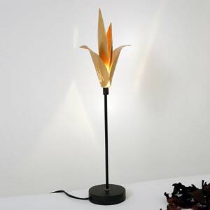 Airone asztali lámpa arany virággal