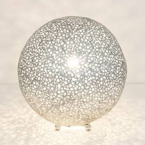 Asztali lámpa Lily Grande, Ø 43 cm, ezüst