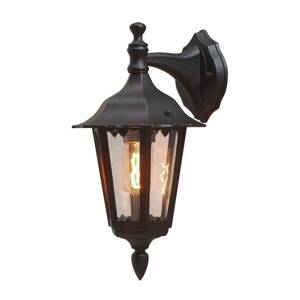 Firenze kültéri fali lámpa, lógó, 36cm, fekete