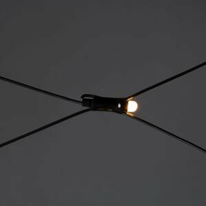 LED fényháló kültéri, 3x3m, a fényszín borostyán