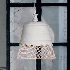 Karman Domenica - gipsz függő lámpa, fehér, 35 cm