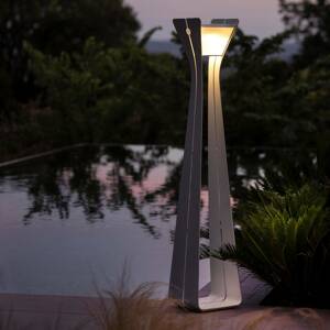 Osmoz LED napelemes lámpa alumíniumból 175cm fehér