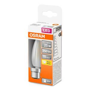 OSRAM LED gyertya lámpa B22d 2,5W 2 700 K matt