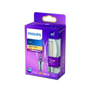Philips LED gyertya izzószál E14 2W 2 700 K 2db