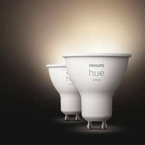 Philips Hue White 5,2 W GU10 LED lámpa, 2 db-os