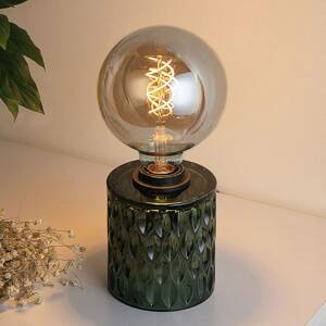 Pauleen Crystal Magic asztali lámpa zöld üvegből